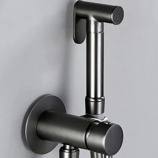 Kit Douchette Hygiénique Anthracite Mat Orfoz | Flexible Inox + Support Mural | ROBINETTERIEPRO