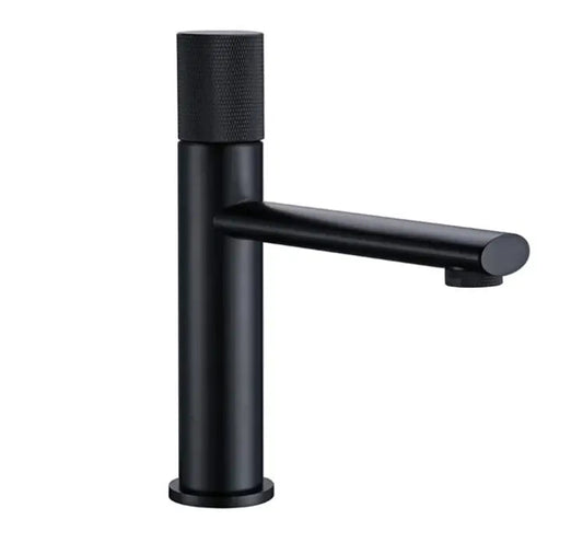 Mitigeur Lavabo Moleté Noir Eden | Laiton + Grip Texturé + Design Exclusif | ROBINETTERIEPRO