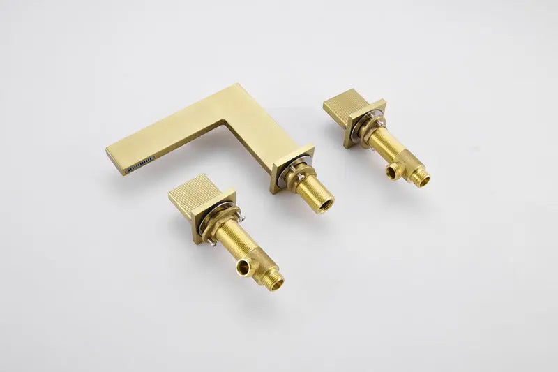 Mitigeur Lavabo 3 Trous Orega | Laiton Massif + Style Hôtelier + Céramique | ROBINETTERIEPRO