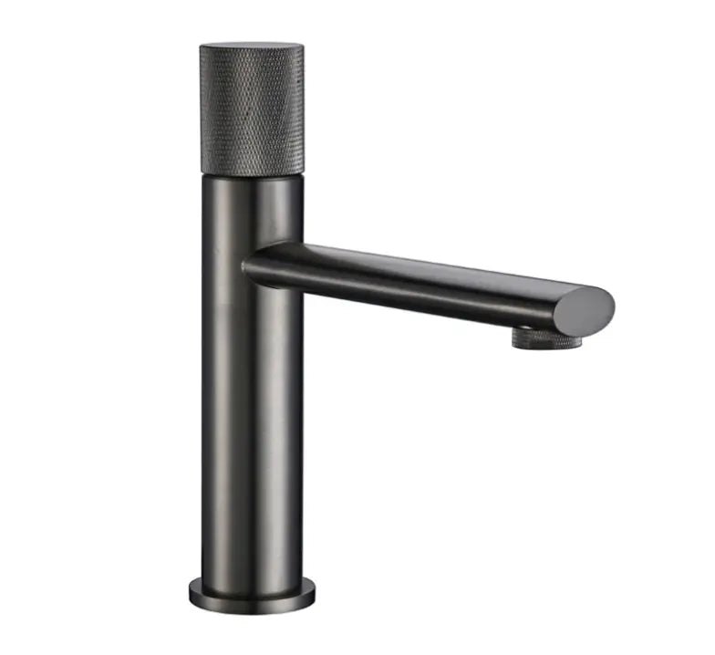 Mitigeur Lavabo Anthracite Mat Eden | Laiton + Mousseur Éco + Garantie 5 ans | ROBINETTERIEPRO