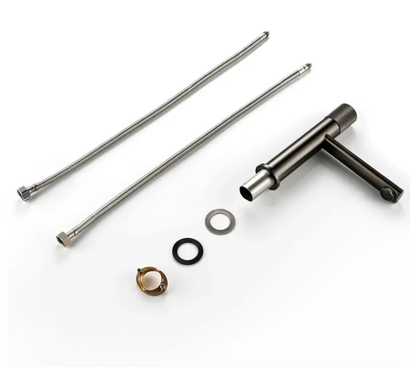 Mitigeur Lavabo Anthracite Mat Eden | Laiton + Mousseur Éco + Garantie 5 ans | ROBINETTERIEPRO