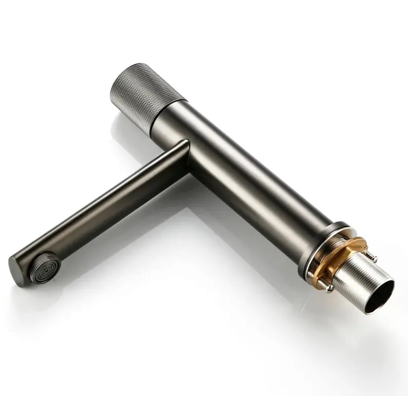 Mitigeur Lavabo Anthracite Mat Eden | Laiton + Mousseur Éco + Garantie 5 ans | ROBINETTERIEPRO