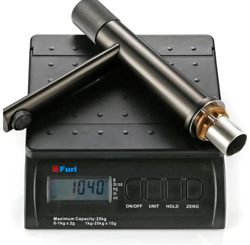 Mitigeur Lavabo Anthracite Mat Eden | Laiton + Mousseur Éco + Garantie 5 ans | ROBINETTERIEPRO