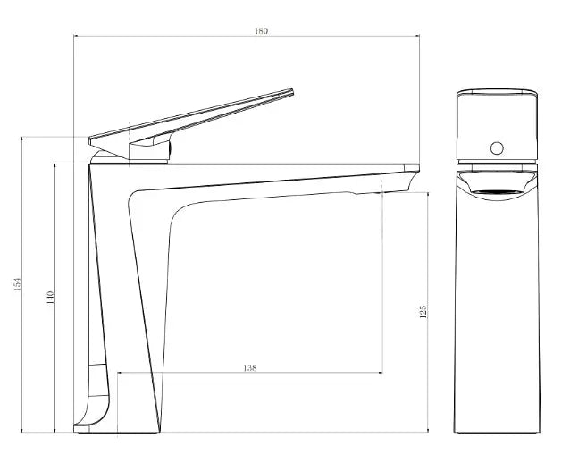 Mitigeur Lavabo Sur Plan Oberoi | 3 Finitions + Laiton Massif + Céramique | ROBINETTERIEPRO