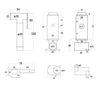 Kit Douchette Hygiénique Or Brossé Orfoz | Flexible Inox + Support Mural | ROBINETTERIEPRO