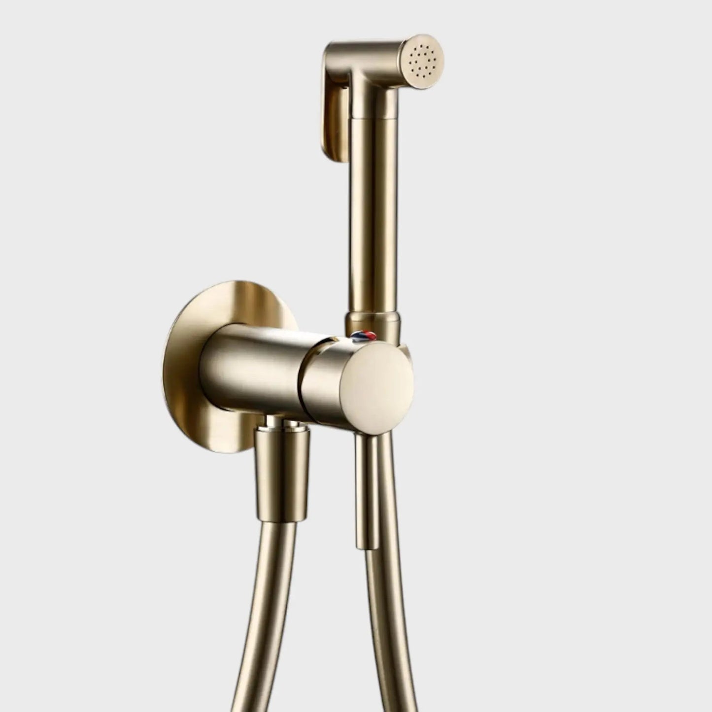 Kit Douchette Hygiénique Or Brossé Orfoz | Flexible Inox + Support Mural | ROBINETTERIEPRO