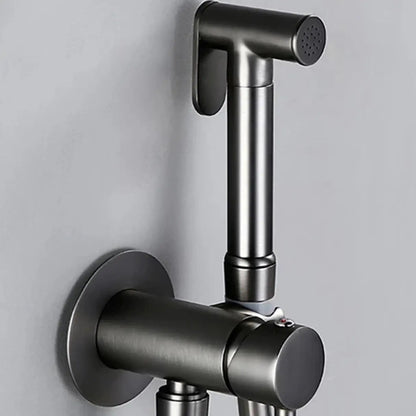 Kit Douchette Hygiénique Anthracite Mat Orfoz | Flexible Inox + Support Mural | ROBINETTERIEPRO