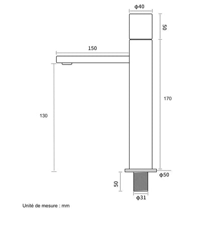 Mitigeur Lavabo Or Brossé Eden | Laiton + Mousseur Éco + Garantie 5 ans | ROBINETTERIEPRO