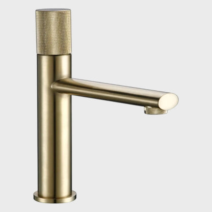 Mitigeur Lavabo Or Brossé Eden | Laiton + Mousseur Éco + Garantie 5 ans | ROBINETTERIEPRO