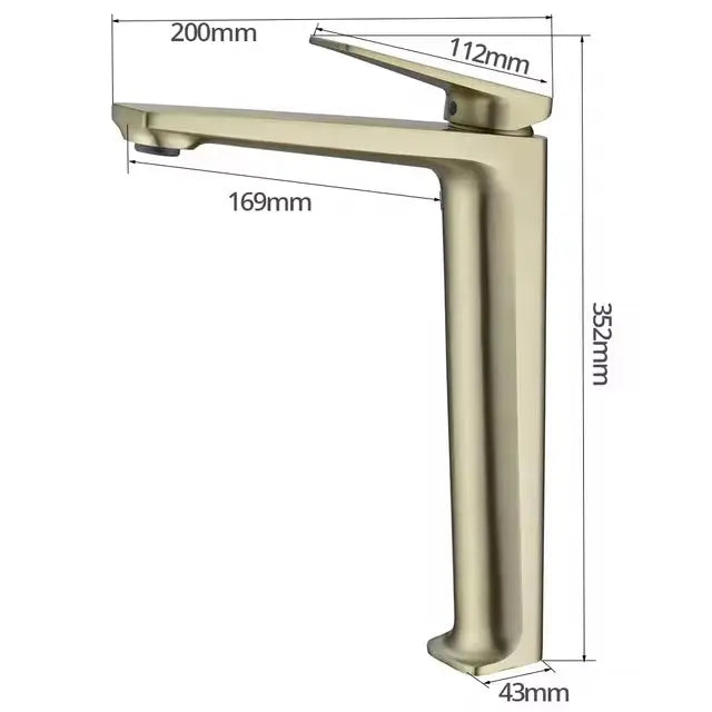 Mitigeur Lavabo Haut Oberoi | 3 Finitions + Laiton Massif + Céramique | ROBINETTERIEPRO