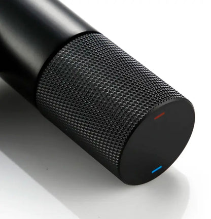 Mitigeur Lavabo Moleté Noir Eden | Laiton + Grip Texturé + Design Exclusif | ROBINETTERIEPRO