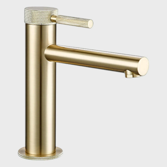 Mitigeur Lavabo Or Brossé Duja | Laiton + Cartouche Céramique + Garantie 5 ans | ROBINETTERIEPRO