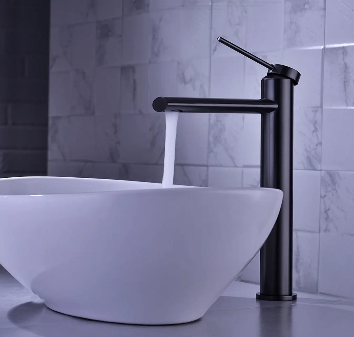 Mitigeur Lavabo Haut Duja | 4 Finitions + Laiton Massif + Bec Élancé | ROBINETTERIEPRO