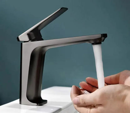 Mitigeur Lavabo Sur Plan Oberoi | 3 Finitions + Laiton Massif + Céramique | ROBINETTERIEPRO