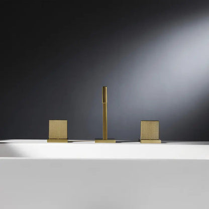 Mitigeur Lavabo 3 Trous Orega | Laiton Massif + Style Hôtelier + Céramique | ROBINETTERIEPRO