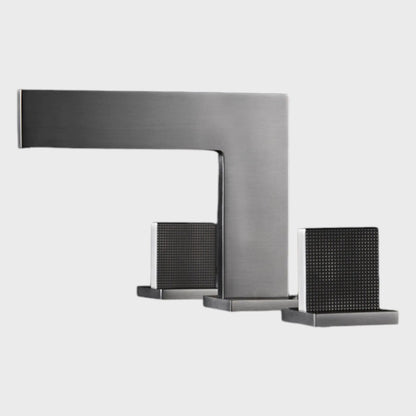 Mitigeur Lavabo 3 Trous Orega | Laiton Massif + Style Hôtelier + Céramique | ROBINETTERIEPRO