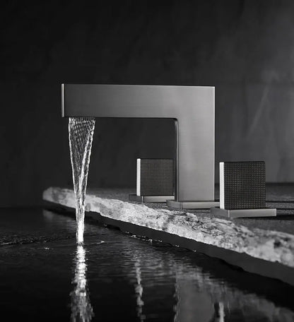 Mitigeur Lavabo 3 Trous Orega | Laiton Massif + Style Hôtelier + Céramique | ROBINETTERIEPRO