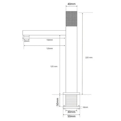 Mitigeur Lavabo Moleté Noir Eden | Laiton + Grip Texturé + Design Exclusif | ROBINETTERIEPRO